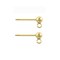 JewelrySupply Gold Filled 3mm Ball Post Earrings (1 Pair of Gold Filled Earrings)